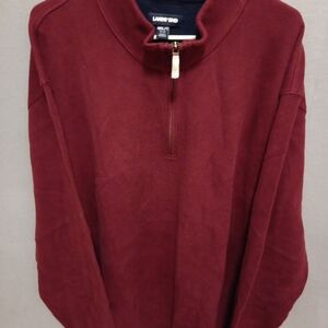 Lands' End Men's Burgundy Half-Zip Sweater Size 4XLT NWOT RETAIL $89 MORE COLORS
